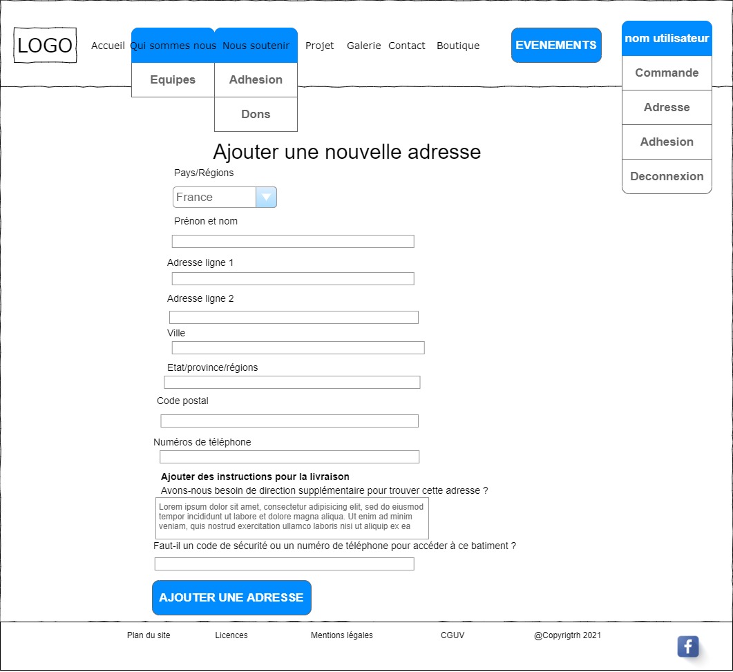 maquette site too cooleur- Page Dashboard utilisateurs_ajouter_adresses
